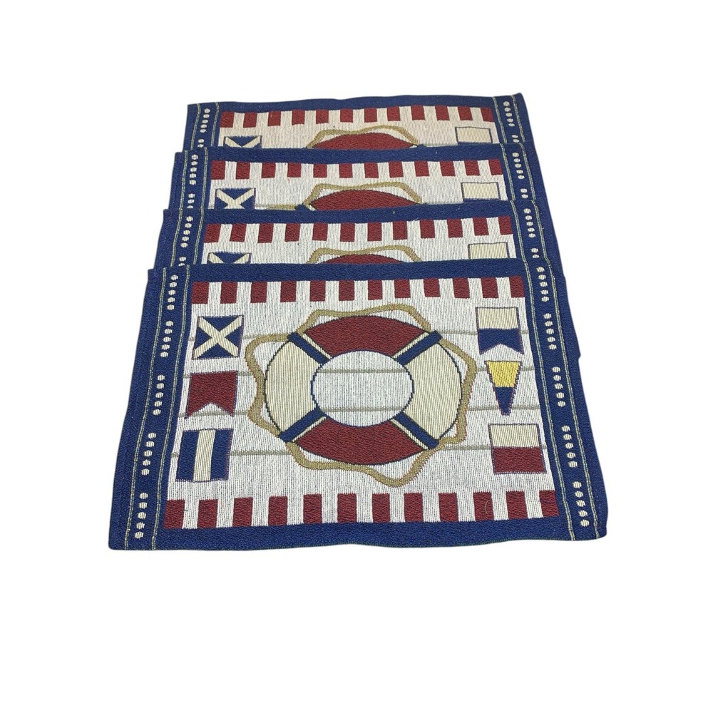 Vintage Nautical Tapestry Placemat set of 4